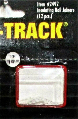 N Scale Atlas True Track 2492 Code 65 Plastic Insulated Rail Joiners pkg (12)