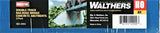 HO Scale Walthers Cornerstone 933-4553 Double Track Bridge Concrete Abutment Kit