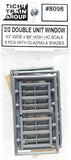 HO Scale Tichy Train Group 8098 2/2 63 x 69" Unit Double Hung Windows pkg (6)
