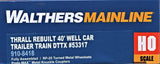 HO Scale Walthers MainLine 910-8418 DTTX 53317 Thrall Rebuilt 40' Well Car w/Large Red TTX  Forward Thinking Logo