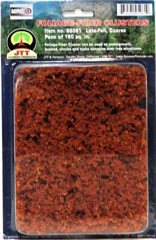 HO/ALL Scale JTT Miniature Tree 95061 Coarse Late Fall Foliage Fiber Cluster 150 Square Inches