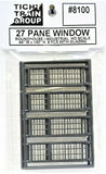 HO Scale Tichy Train Group 8100 27-Pane Industrial/Enginehouse Window pkg (8)