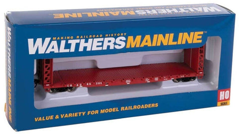 HO Scale Walthers Mainline 910-5907 Chicago Burlington & Quincy CB&Q 95205 53' GSC Bulkhead Flatcar