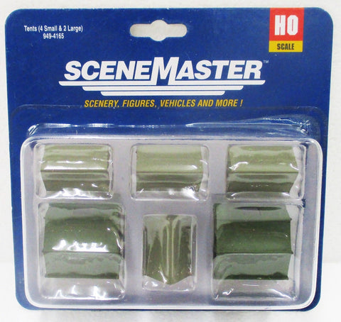 HO Scale Walthers Scene Master 949-4165 Camping Tents (6) pcs