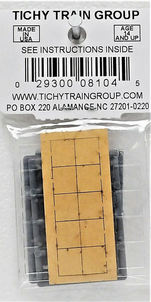 Tichy Train Group HO Scale Double Hung Windows - 25 X 48 - Unassembled Kit Of 12 (MPN 293-8029)
