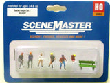 HO Scale Walthers SceneMaster 949-6057 Seated People Set #1 Figure Set (6) pcs