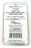 HO Scale Kadee #10 Bulk Pack of #5 Metal Couplers Medium Centerset Shank (10) pr