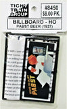 HO Scale Tichy Train Group 8450 Pabst Beer Billboard Kit