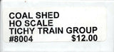 HO Scale Tichy Train Group 8004 Cast Concrete Coal Dump Covering Shed Kit