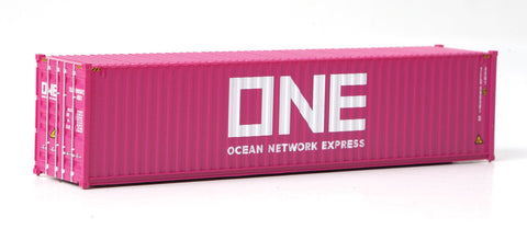 HO Scale Walthers SceneMaster 949-8275 "Pink" ONE Ocean Network Express 40' Hi-Cube Corrugated Container