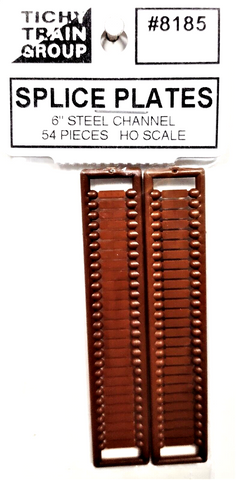 HO Scale Tichy Train 8185 6" Channel Splice Plates pkg (54)