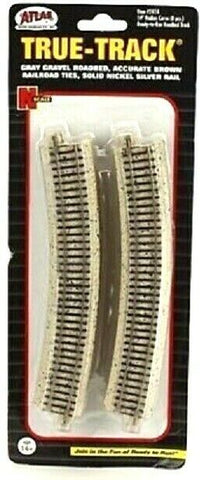 N Scale Atlas True Track 2414 Code 65 14" Radius Curve pkg (8)