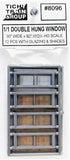 HO Scale Tichy Train Group 8096 1/1 30 x 92" Double Hung Windows pkg (12)