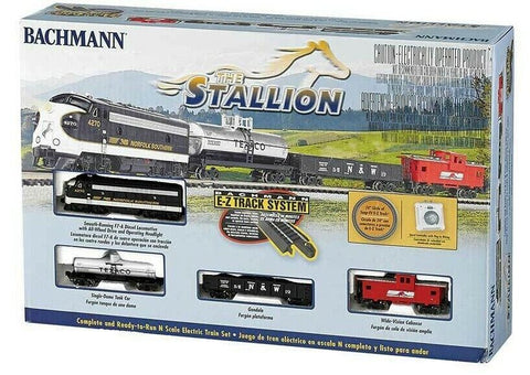 N Scale Bachmann 24025 NS Norfolk Southern "The Stallion" Train Set w/E-Z Track