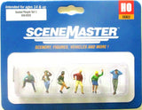 HO Scale Walthers SceneMaster 949-6059 Seated People Set #3 Figure Set (6) pcs