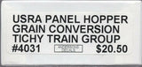 HO Scale Tichy Train Group 4031 Undecorated USRA 36' 2-Bay Covered Hopper Kit
