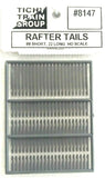 HO Scale Tichy Train Group 8147 Rafter Tails w/Decorative French Curve (88) pcs