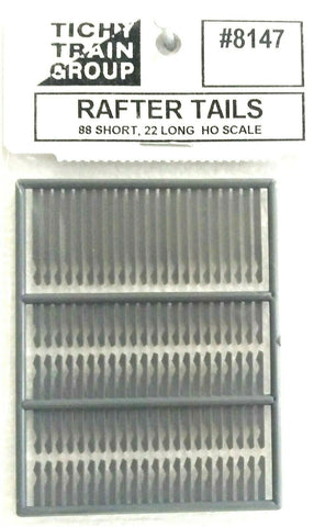 HO Scale Tichy Train Group 8147 Rafter Tails w/Decorative French Curve (88) pcs