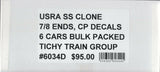 HO Scale Tichy Train Group 6034D Canadian Pacific 40' USRA Clone Single-Sheathed Wood Boxcar 6 Car pkg