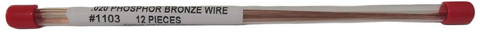 HO Scale Tichy Train Group 1103 Phosphor-Bronze .020 Wire 8" Long pkg (12)