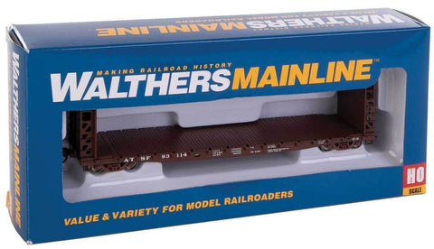 HO Scale Walthers Mainline 910-5902 Santa Fe ATSF 93114 53' GSC Bulkhead Flatcar