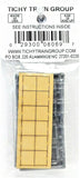 HO Scale Tichy Train Group 8069 4/4 w/Open Lower Sash Double Hung Windows pkg(8)