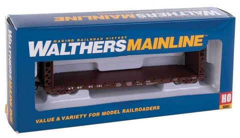 HO Scale Walthers Mainline 910-5901 Santa Fe ATSF 93101 53' GSC Bulkhead Flatcar
