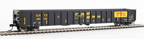 HO Scale Walthers MainLine 910-6424 GNTX #290196 68' Railgon Gondola