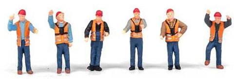 HO Scale Walthers SceneMaster 949-6065 Railroad Yard Crew Figure Set pkg (6)