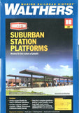 HO Scale Walthers Cornerstone 933-4099 Suburban Station Platforms Kit pkg (4)