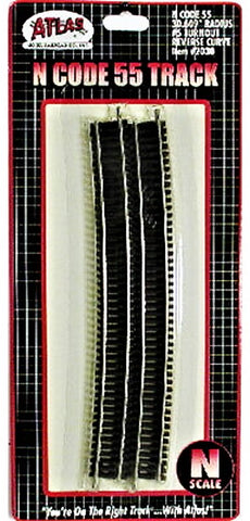 N Scale Atlas 2030 Code 55 30.609 Radius Full Reverse Curve for #5 Turnout