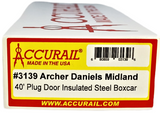 HO Accurail 3139 Archer-Daniels-Midland DANX 7009 40' Insulated Plug-Door Boxcar Kit