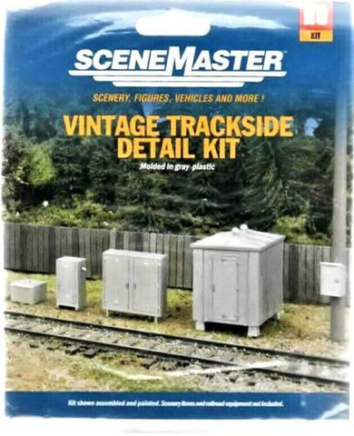 HO Scale Walthers SceneMaster 949-4140 Vintage Trackside Detail Set Kit (20) pcs