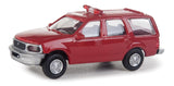 HO Scale Walthers SceneMaster 949-12040 Red Fire Chief/Command Ford Expedition