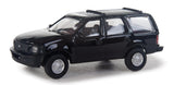 Walthers SceneMaster 949-12042 Ford Expedition Police Black Unmarked Unit
