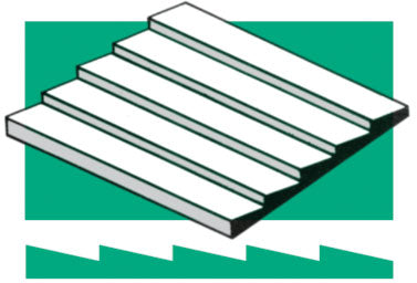 Evergreen Scale Models 4081Styrene Siding Clapboard 6 x 12 x .040" Sheet