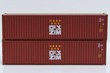 N Scale Jacksonville Terminal 405041 ZIM 40" Corrugated-Side High Cube Container