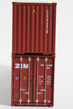 N Scale Jacksonville Terminal 405041 ZIM 40" Corrugated-Side High Cube Container
