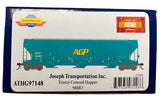 HO Scale Athearn G97148 Joseph Transportation DJTX 96087 Trinity 3-Bay Covered Hopper