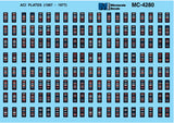 HO Scale Microscale MC-4280 ACI "CarTrak" Plates Decal Set