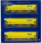 HO Scale Athearn G97142 DM&E Dakota Minnesota & Eastern Trinity 3-Bay Covered Hopper Set #2