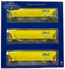 HO Scale Athearn G97141 DM&E Dakota Minnesota & Eastern Trinity 3-Bay Covered Hopper Set #1