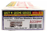 HO Scale Micro Trains 2200004 CSX/Western Maryland Weathered ACF 2-Bay Hopper