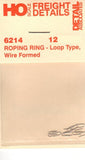 HO Scale Detail Associates 6214 Roping Ring - Loop Type, Wire Formed 12 Pkg