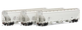 HO Scale Athearn G97165 General American Marks GCCX Trinity 3-Bay Covered Hopper Set #1
