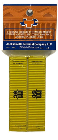N Scale Jacksonville Terminal 405199 MSC 40' High Cube Container Set (2) pcs