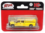 HO ScaleAtlas 35000003 Ford F-350 Yellowf Crew-Cab Pickup Truck w/Cap
