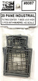 HO Scale Tichy Train Group 8087 20-Pane Industrial Masonry Window pkg (3)