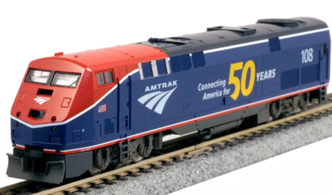 N Scale Kato 176-6037-LS/Lok Sound Amtrak 108 Phase VI 50th Anniversary P42