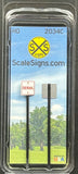 HO Scale ScaleSigns.com 2034C Derail Railroad Sign (2) pcs